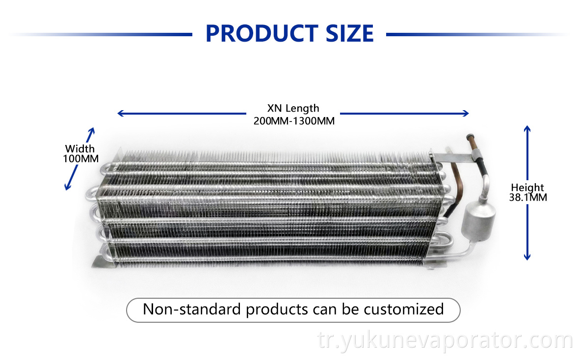 Hava soğutmalı buzdolabı buharlaştırıcısı Air-cooled Refrigerator Evaporator